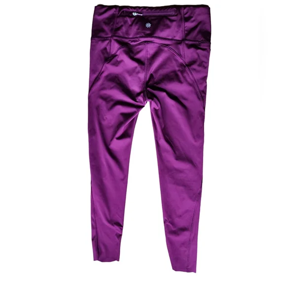 Athleta Purple Leggings Side Pocket Stash - Picture 2 of 9